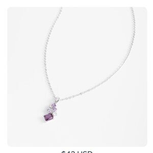 Nice and bella Purple Gemstone Necklace